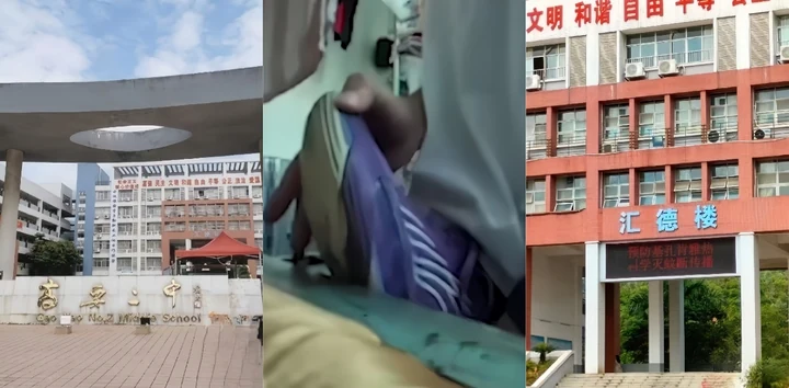 肇庆高要区二中 紫色鞋子事件 恋鞋癖学弟用运动鞋当飞机杯 猎奇程度让人直呼变态！