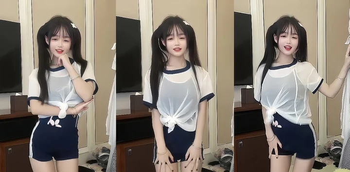 快手反差嫩妹 小芷儿 会员骚舞福利 羞骚眼神轻轻拉丝 抖奶顶臀身姿诱人！
